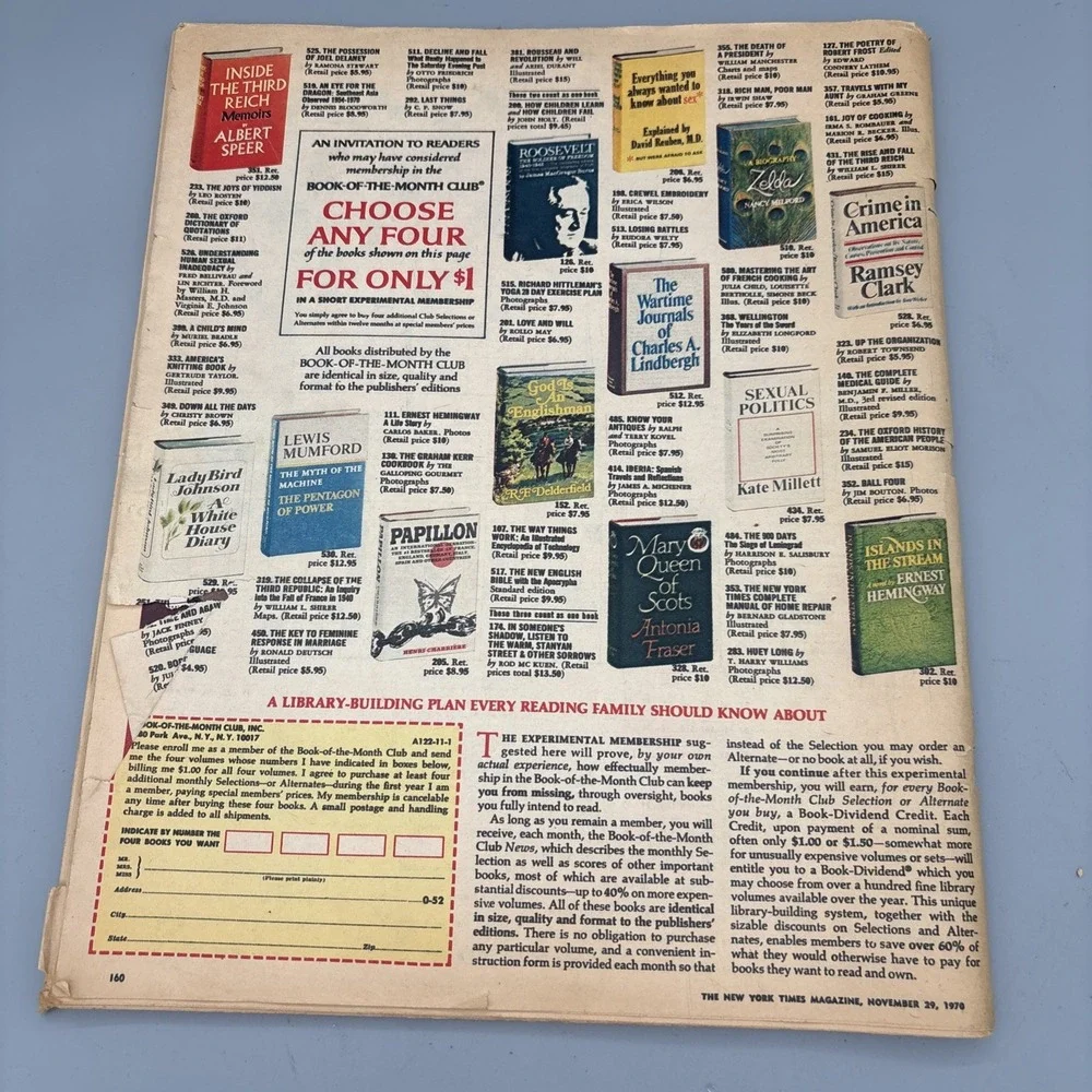 The New York Times Magazine November 29 1970 Infants Are Smarter No Label ADS